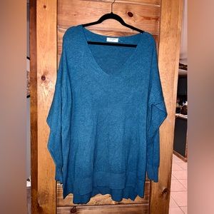 Deep turquoise sweater!